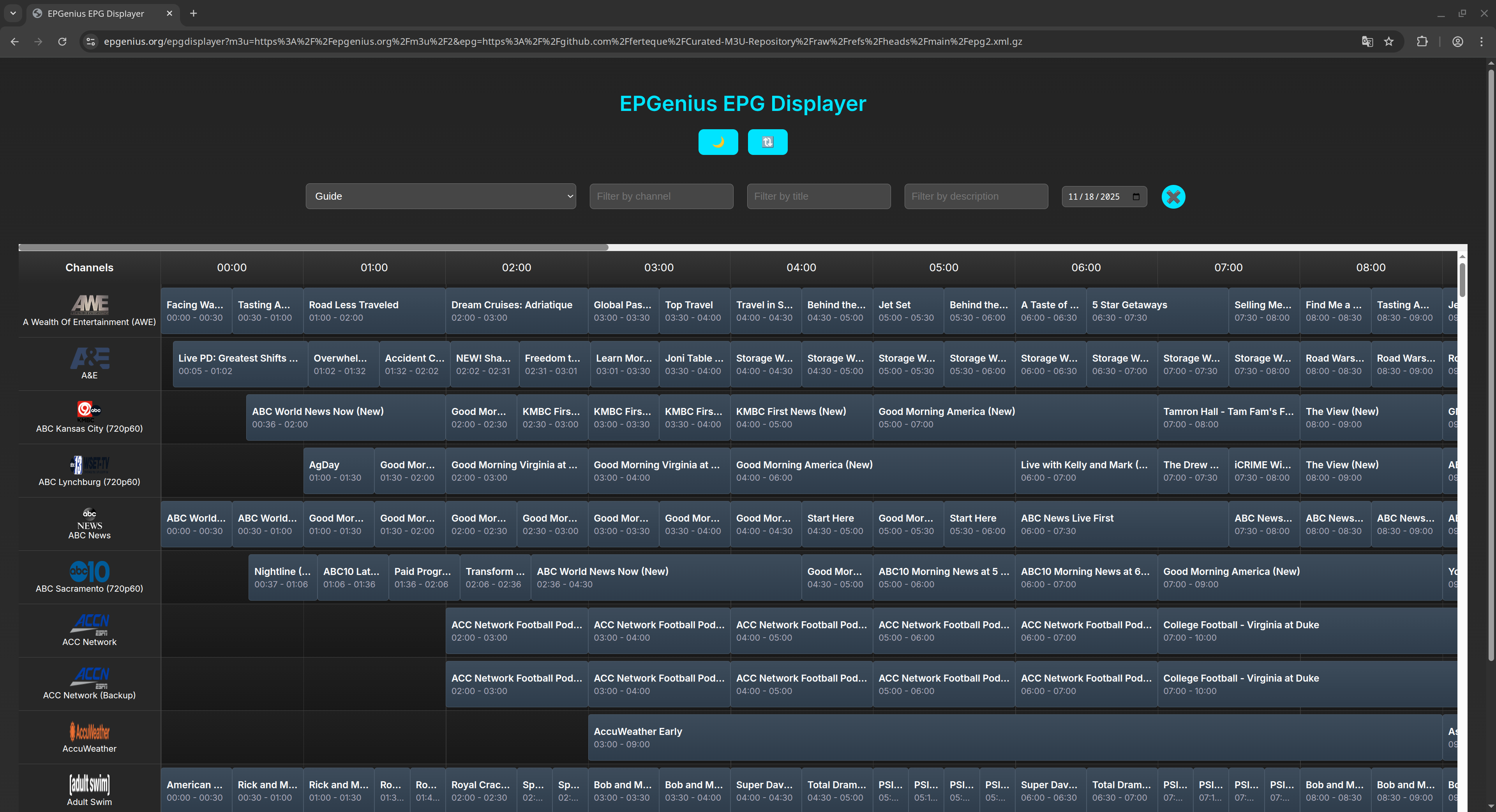 playlist preview site